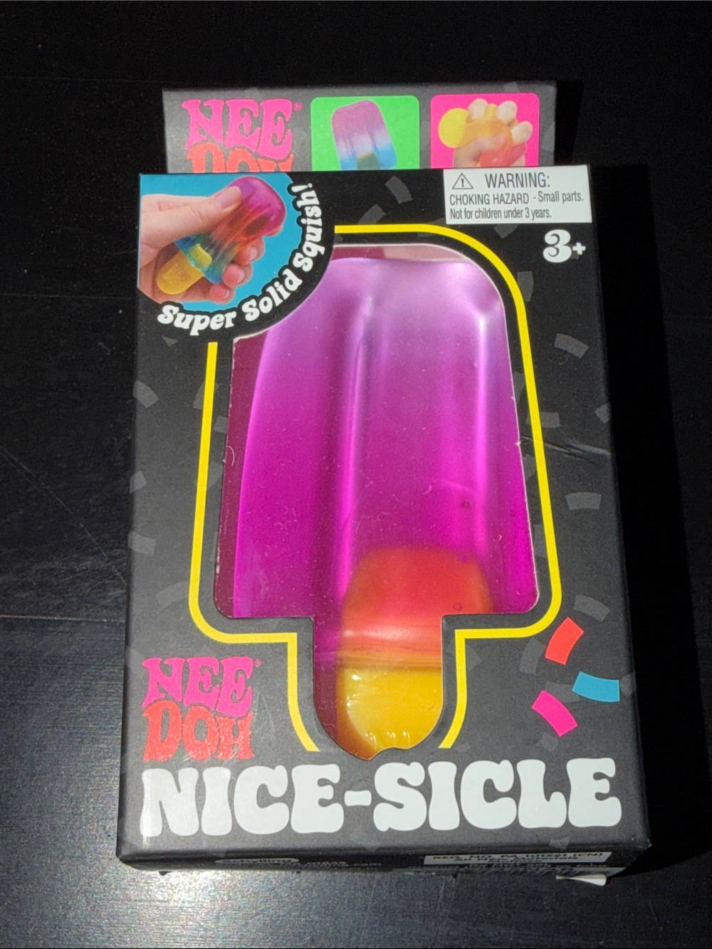 NeeDoh Nice-Sicle Squishy Toy - Pink and Yellow